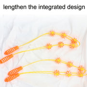 3PCS Plastic Back Puller Shoulder Waist Back Manual Roller Massager, Style: Two Wheels (Yellow)