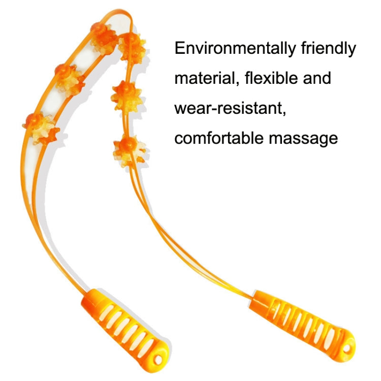 3PCS Plastic Back Puller Shoulder Waist Back Manual Roller Massager, Style: Three Wheels (Green)