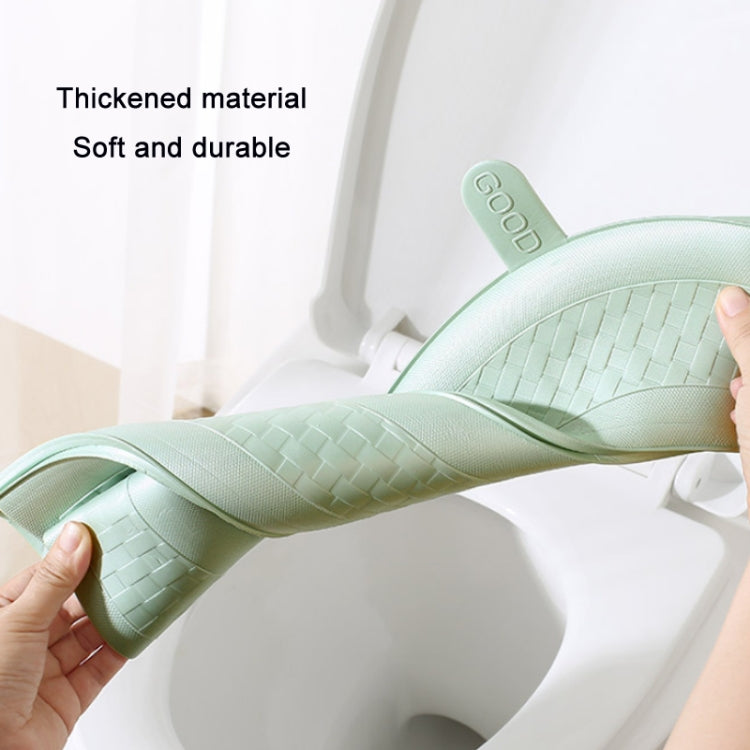 Household Thickened Water-resistant Washable Toilet Seat, Color: Green