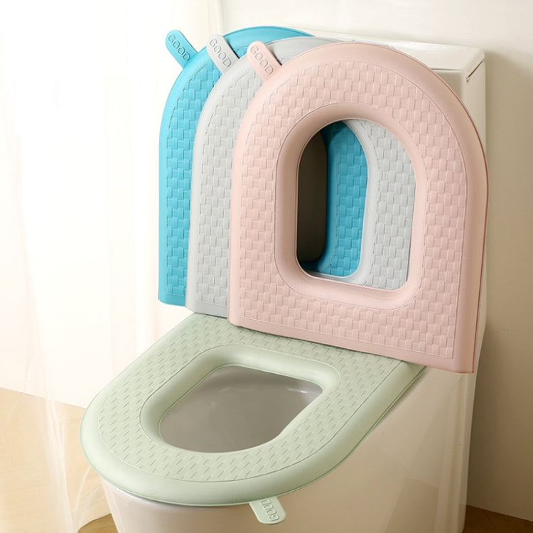 Household Thickened Water-resistant Washable Toilet Seat, Color: Green