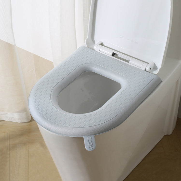 Household Thickened Water-resistant Washable Toilet Seat, Color: Gray