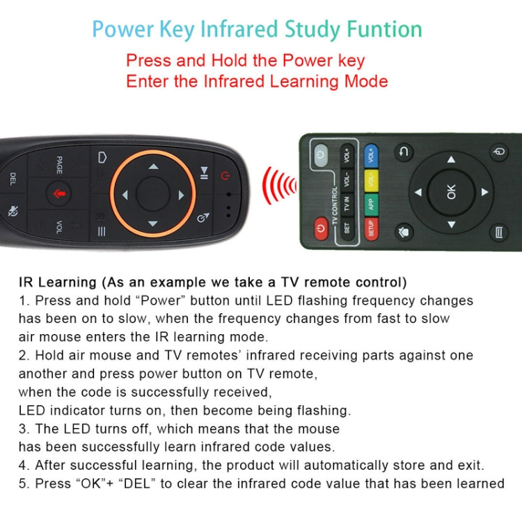 Intelligent Voice Remote Control With Learning Function, Style: G10BTS Bluetooth