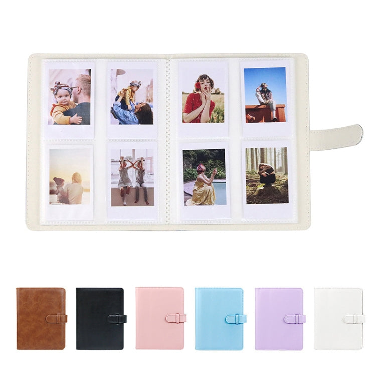 3 Inch PU Leather Retro Photo Album Photo Storage Commemorative Book(Black)