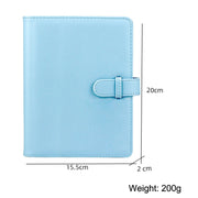 3 Inch PU Leather Retro Photo Album Photo Storage Commemorative Book(Pink)