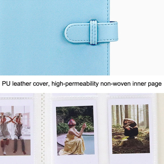 3 Inch PU Leather Retro Photo Album Photo Storage Commemorative Book(Black)