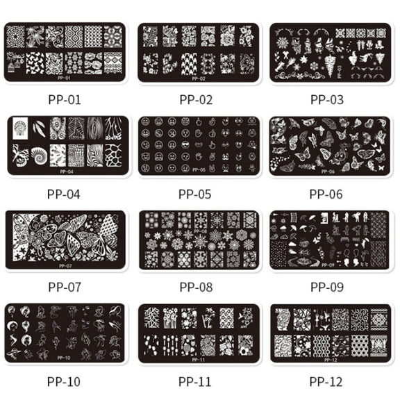 Butterfly Dream Nail Art Printed Steel Plate(E084-12)