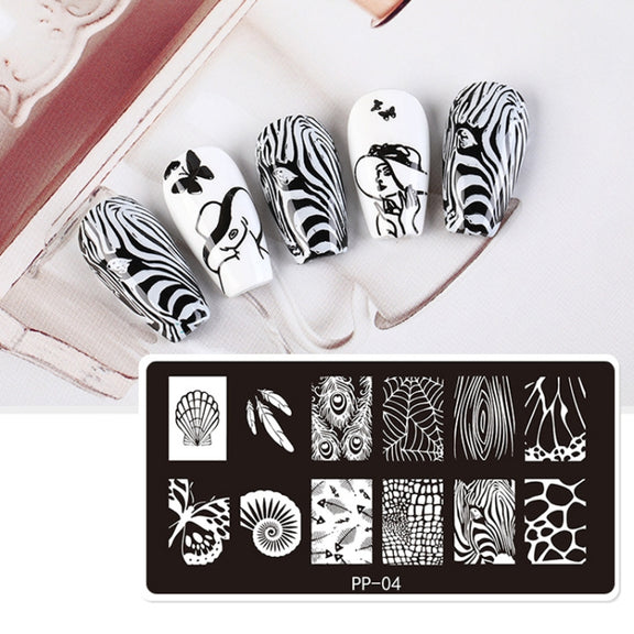 Butterfly Dream Nail Art Printed Steel Plate(E084-14)