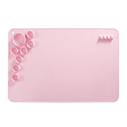 Silicone Children Drawing Pad Wipeable Washable Paint Palettes(Pink)
