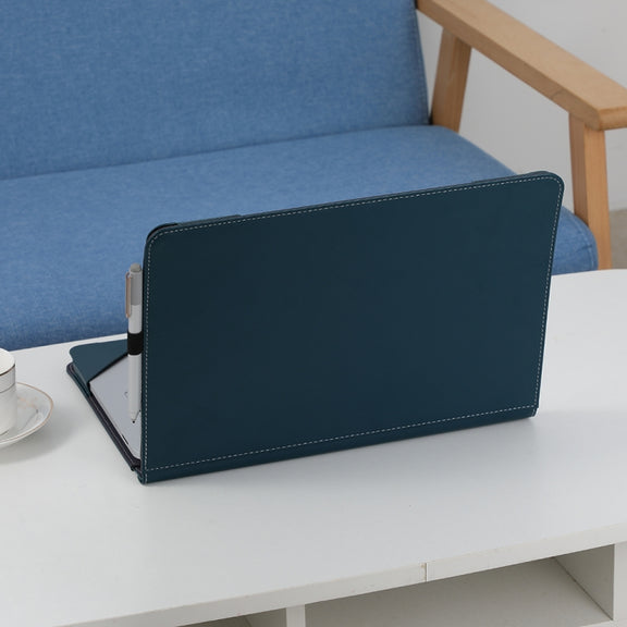 Laptop All-inclusive Anti-drop Protective Case For Microsoft Surface Laptop Studio(Vegan Leather-Dark Green)