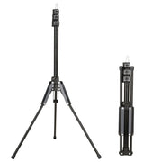 Aluminum Alloy Folding Mobile Phone Stand Live Selfie Floor Stand(Grey)
