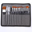 18 In 1 Multipurpose Nylon Hair Watercolor Paintbrush Acrylic Paintbrush(Dark Blue) - Art Supplies by PMC TechLife | Online Shopping South Africa | PMC TechLife
