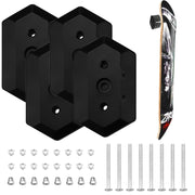 Wall Mount Skateboard Stand For Skateboard Deck Display and Storage(Black)
