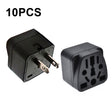 10 PCS WY-6 10A 250V Porous US Conversion Plug(Black) - Plug Adaptor by PMC TechLife | Online Shopping South Africa | PMC TechLife | Buy Now Pay Later Mobicred