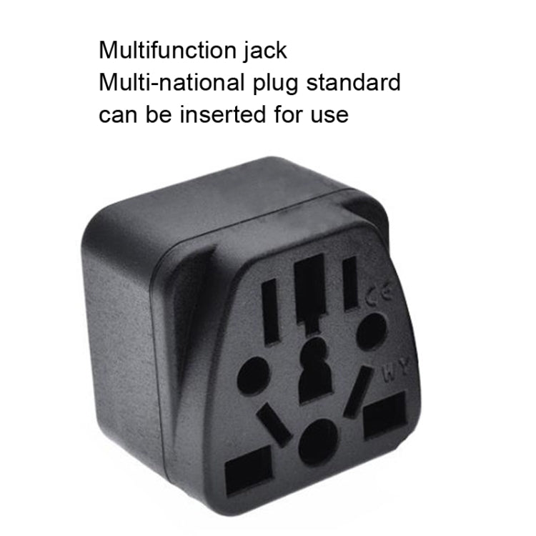10 PCS WY-6 10A 250V Porous US Conversion Plug(Black)
