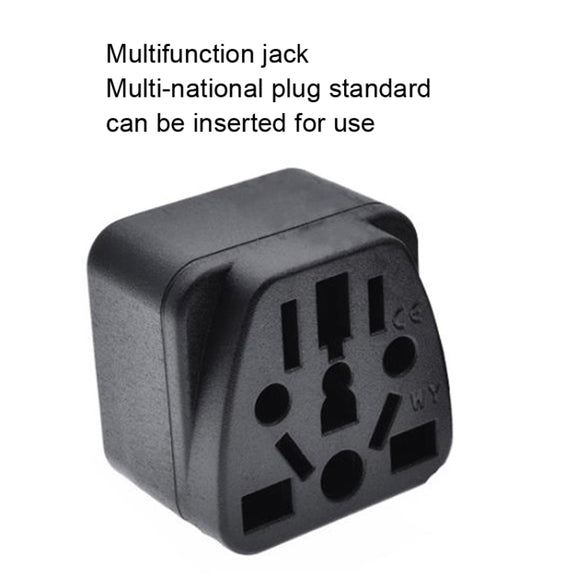 10 PCS WY-6 10A 250V Porous US Conversion Plug(Black)