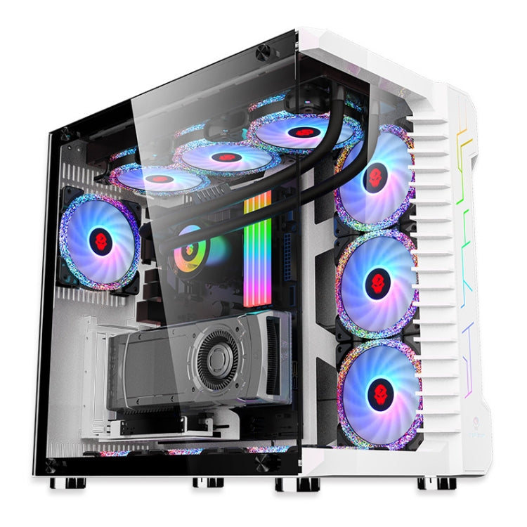Computer CPU RGB luminous Radiator 2 Fans+Remote Control
