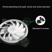 Computer CPU RGB luminous Radiator 6 Fans+Remote Control