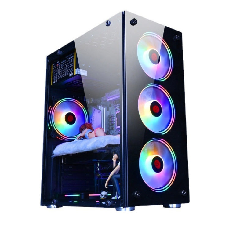 Computer CPU RGB luminous Radiator 6 Fans+Remote Control