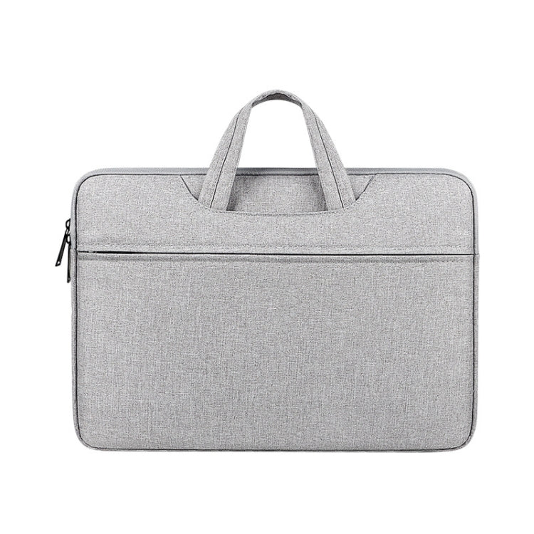 ST01 Large-Capacity Water-resistant Shock-Absorbing Laptop Handbag, Size: 13.3 inches(Grey)