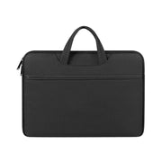 ST01 Large-Capacity Water-resistant Shock-Absorbing Laptop Handbag, Size: 13.3 inches(Mysterious Black)