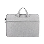 ST01 Large-Capacity Water-resistant Shock-Absorbing Laptop Handbag, Size: 14.1-15.4 inches(Grey)