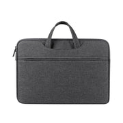 ST01 Large-Capacity Water-resistant Shock-Absorbing Laptop Handbag, Size: 15.6 inches(Deep Sky Gray)