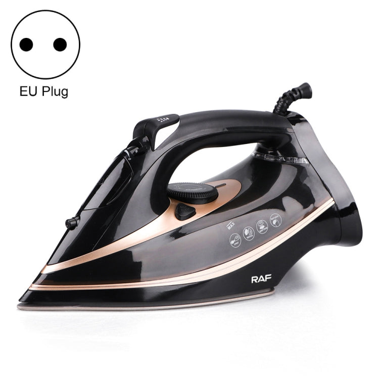 RAF R.1215 Three-Speed Thermostatic Ceramic Soleplate Electric Iron, EU Plug(Black Gold)