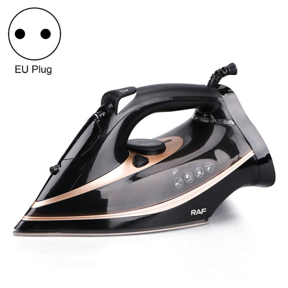 RAF R.1215 Three-Speed Thermostatic Ceramic Soleplate Electric Iron, EU Plug(Black Gold)