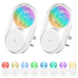 2 PCS Smart LED Light Control Night Light RGB Colorful Atmosphere Light with Sleeping Light(UK Plug) - Sensor LED Lights by PMC TechLife | Online Shopping South Africa | PMC TechLife | Buy Now Pay Later Mobicred