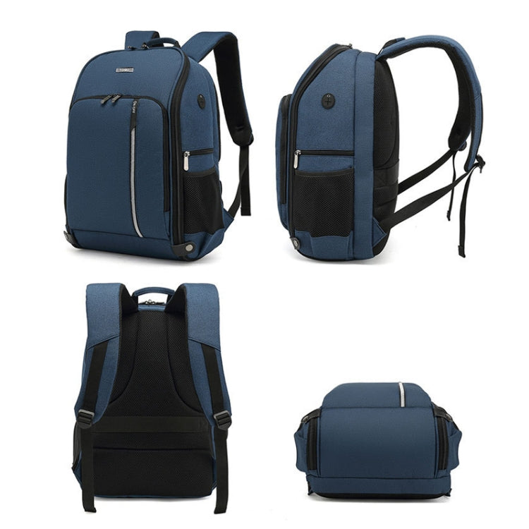 TONO LED Light SLR Digital Camera Backpack With USB Port(Grey)