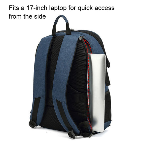 TONO LED Light SLR Digital Camera Backpack With USB Port(Black)