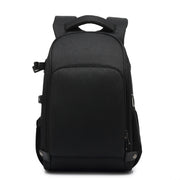 Cationic SLR Backpack Water-resistant Photography Backpack with Headphone Cable Hole(Black)