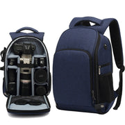 Cationic SLR Backpack Water-resistant Photography Backpack with Headphone Cable Hole(Black)