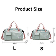B-X336 Large Capacity Water-resistant Travel Gym Bag Luggage Bag, Size: L(Fog Blue)