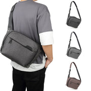 Portable Water-resistant Photography SLR Camera Messenger Bag, Color: 3L Light Gray