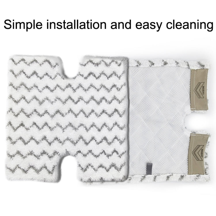 2PCS Steam Mop H Type Wiper For Shark P3 / P5 / P8 / T8 / S3973 / S5003D(Gray Black)