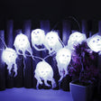 Halloween LED White Yarn Skull Ghost Festival Horror Atmosphere Decorative Lights, Style: 5m 20 Lights (White) - Halloween Decoration Lamps by PMC TechLife | Online Shopping South Africa | PMC TechLife | Buy Now Pay Later Mobicred