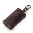 QY-9029  Car Universal Retro Crazy Horse Leather Key Case(Dark Coffee) - Car Key Cases by PMC Jewellery | Online Shopping South Africa | PMC Jewellery | Buy Now Pay Later Mobicred