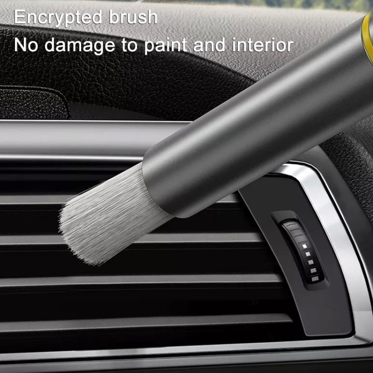 FH082 Car Air Conditioner Vent Multifunctional Cleaning Brush (Dark Green)