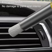 FH082 Car Air Conditioner Vent Multifunctional Cleaning Brush (Dark Green)