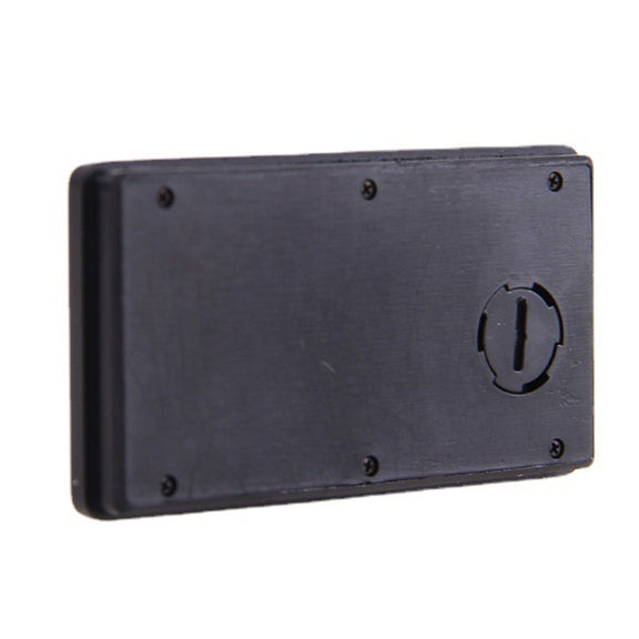 C33 Mini Home Car Electronic Clock With Hook And Loop Fastener(Black)