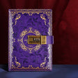 B6 PU Leather Retro Password Book With Lock Diary Hand Book(Purple) - Notebooks by PMC TechLife | Online Shopping South Africa | PMC TechLife