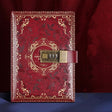 B6 PU Leather Retro Password Book With Lock Diary Hand Book(Wine Red) - Notebooks by PMC TechLife | Online Shopping South Africa | PMC TechLife
