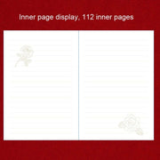 B6 PU Leather Retro Password Book With Lock Diary Hand Book(Wine Red)