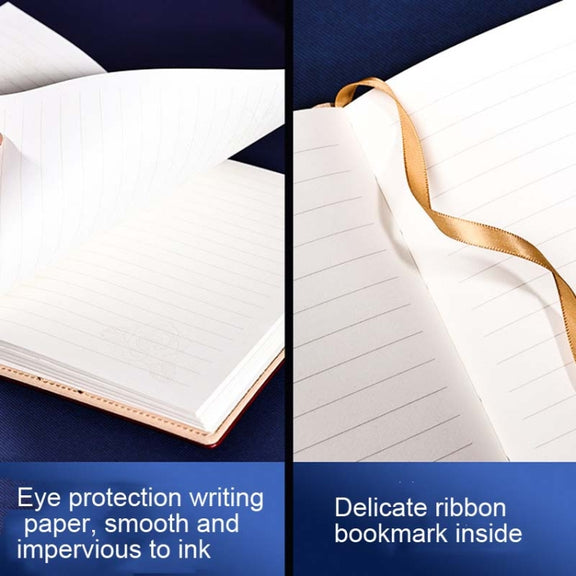 B6 PU Leather Retro Password Book With Lock Diary Hand Book(Wine Red)