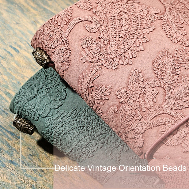 A6  Retro Lace Carved Girls Hand Ledger Diary With 3 Separate Inner Pages(Oats)