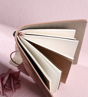 A6  Retro Lace Carved Girls Hand Ledger Diary With 3 Separate Inner Pages(Beige)