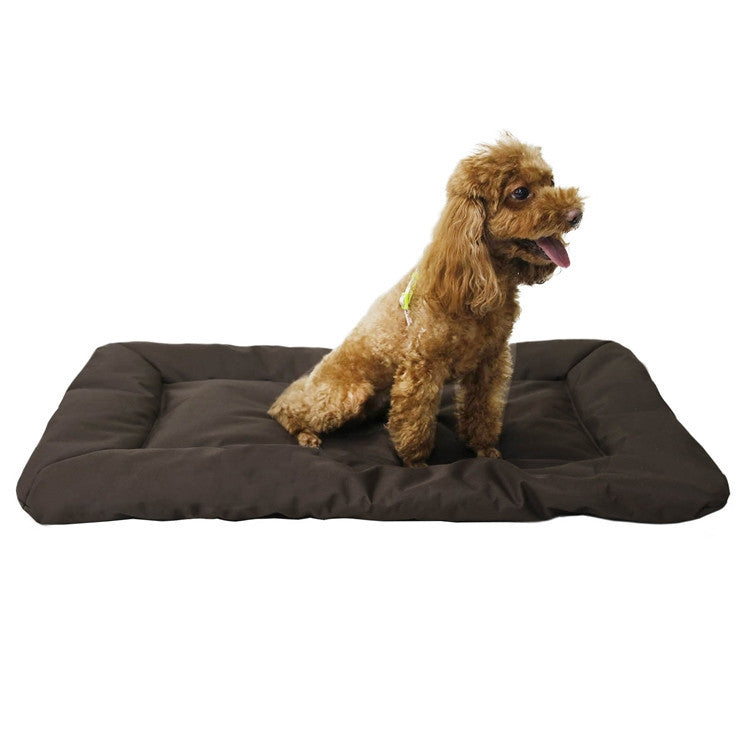 Outdoor Camping Foldable Pet Sleeping Pad 600D Oxford Cloth Water-resistant Dog Pad(Brown)