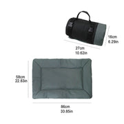 Outdoor Camping Foldable Pet Sleeping Pad 600D Oxford Cloth Water-resistant Dog Pad(Brown)