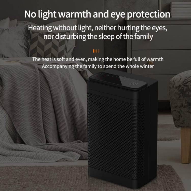 Office Household Mute Desktop Shaking Head Electric Heaters, Spec: Screen (EU Plug)